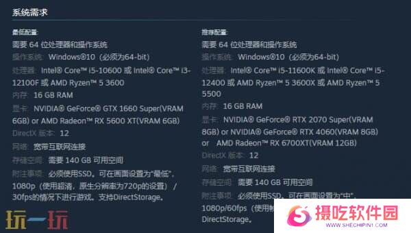 《怪物猎人 荒野》Steam版配置要求公开