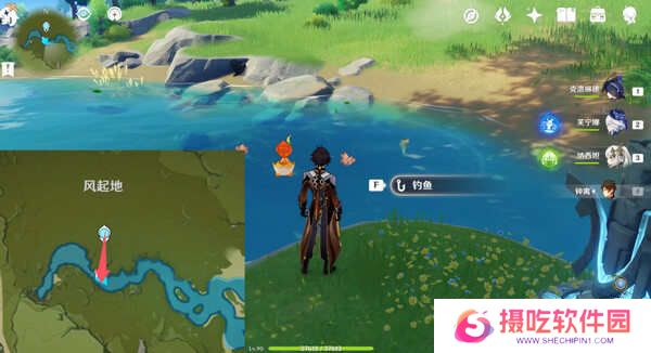 原神蒙德钓鱼位置分布情况 蒙德钓鱼八处分布情况攻略[多图]图片9