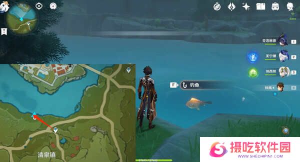 原神蒙德钓鱼位置分布情况 蒙德钓鱼八处分布情况攻略[多图]图片11