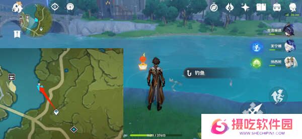 原神蒙德钓鱼位置分布情况 蒙德钓鱼八处分布情况攻略[多图]图片7