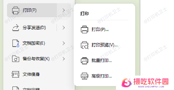 打开打印文件