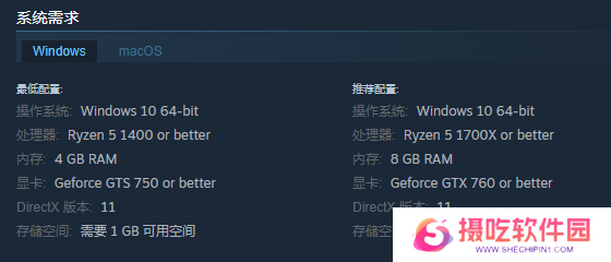 《赛菲莉娅》游戏配置要求介绍